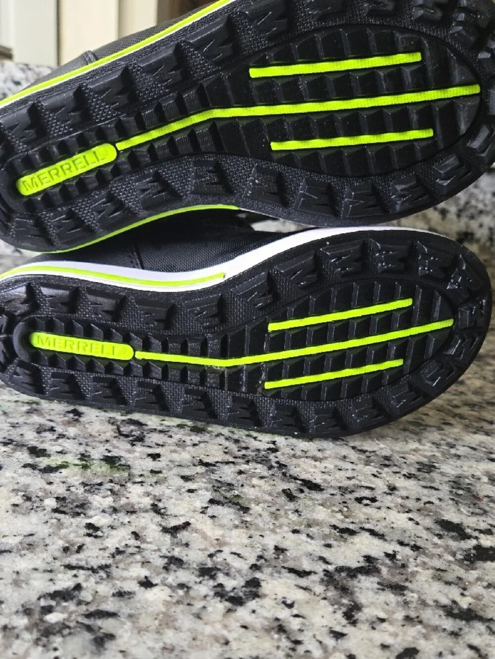 Merrell Kids Black and Neon Green Waterproof Snow Boots Size 1